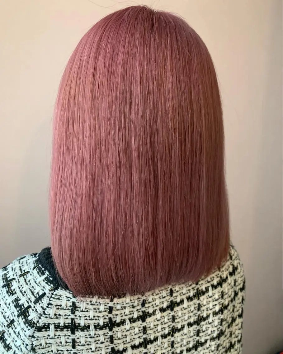 ミディアム カラー ベージュカラー ピンクカラー ピンクベージュ カット ヘアカラー トリートメント hubhair レイヤー/透明感のヘアスタイル