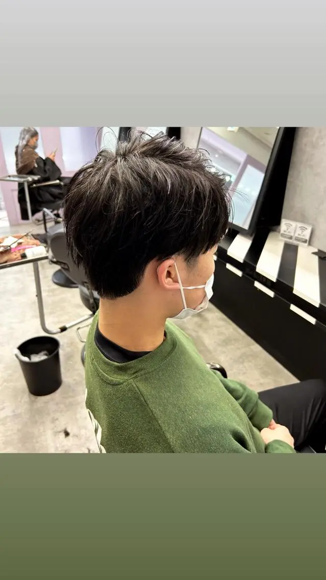 メンズ 縮毛矯正・髪質改善 特化 出納 直起のヘアスタイル