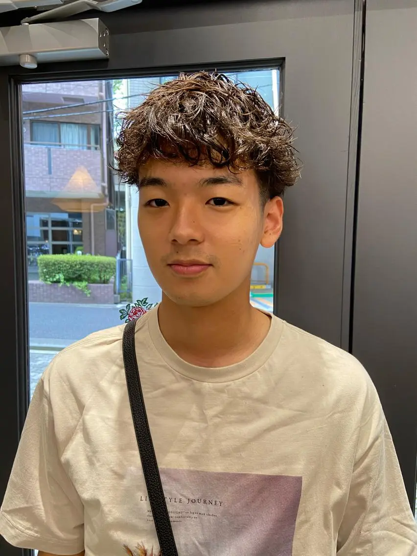ショート パーマ メンズ カット パーマ 💈圧倒的メンズ特化 DAITO💈のヘアスタイル
