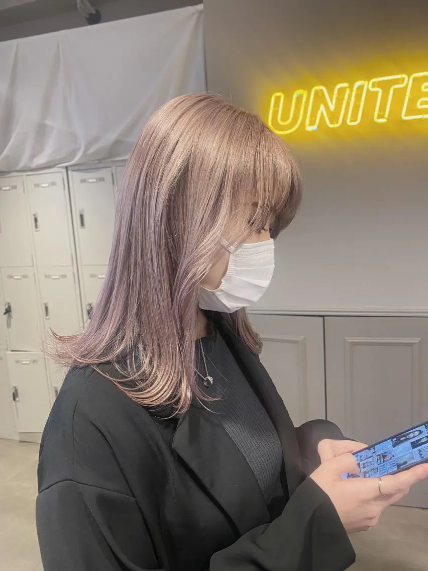 ロング カラー パーマ ヘアアレンジ メンズ キッズ ネイル マツエク・マツパ アイブロウ 韓国/トレンド レイヤー【101】のヘアスタイル