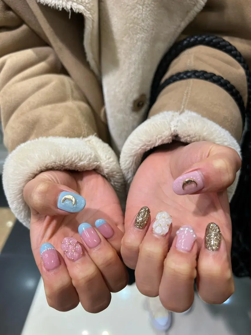 ネイル ハンドネイル なぽ ❤︎長さだし / 韓国nailのネイルデザイン