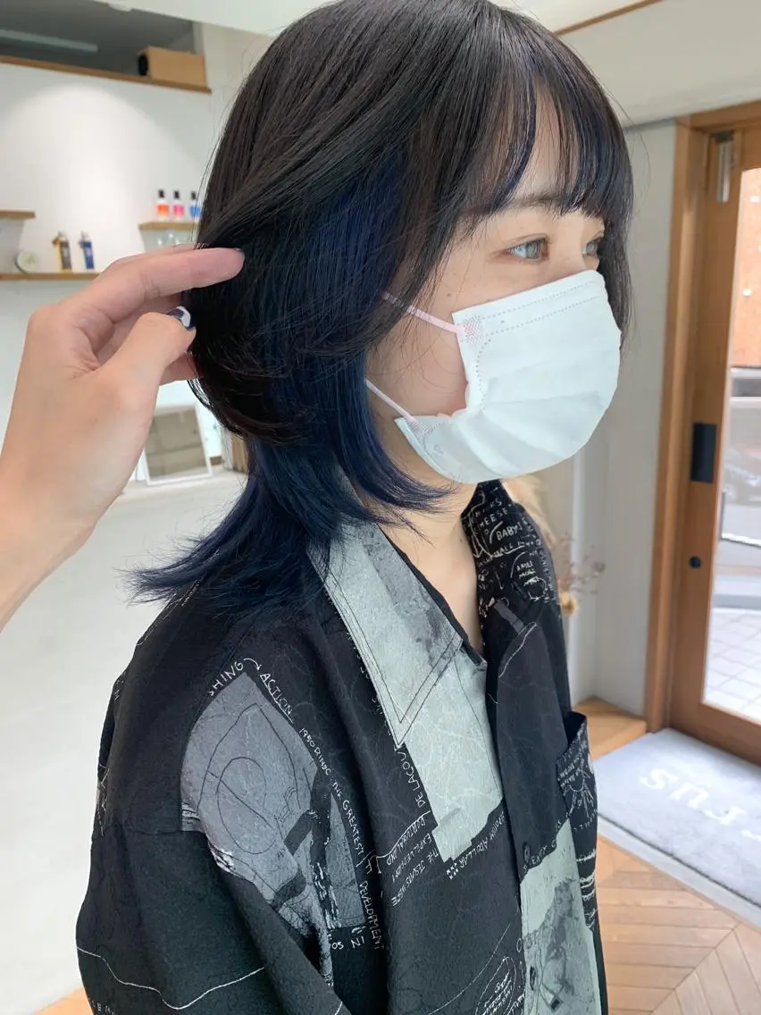 ミディアム カラー ヘアカラー トリートメント cirrus🕊 山縣あかりのヘアスタイル