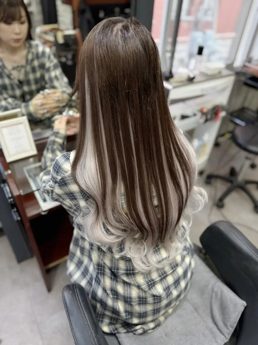 ロング ヘアカラー エクステ 💎馴染むエクステ× TOMO💎のヘアスタイル