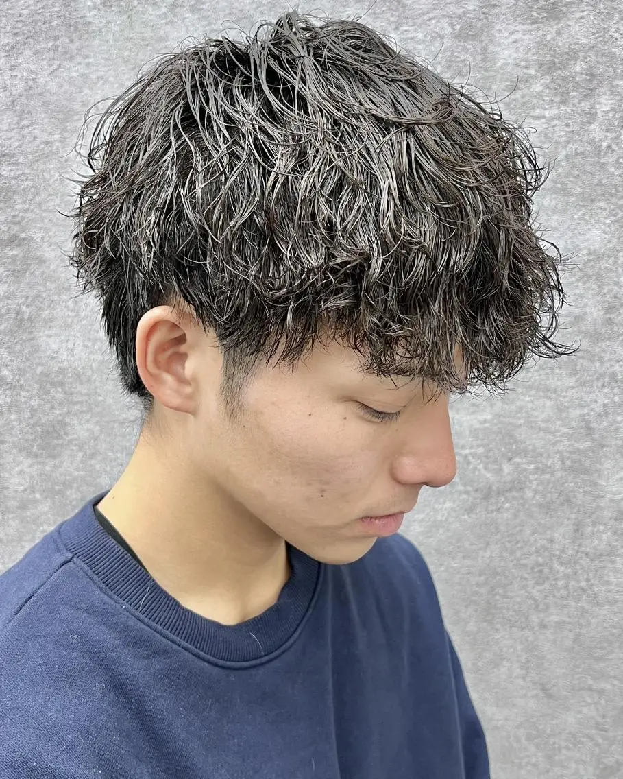 パーマ メンズ GLOP HOMME 店長 アオトのヘアスタイル