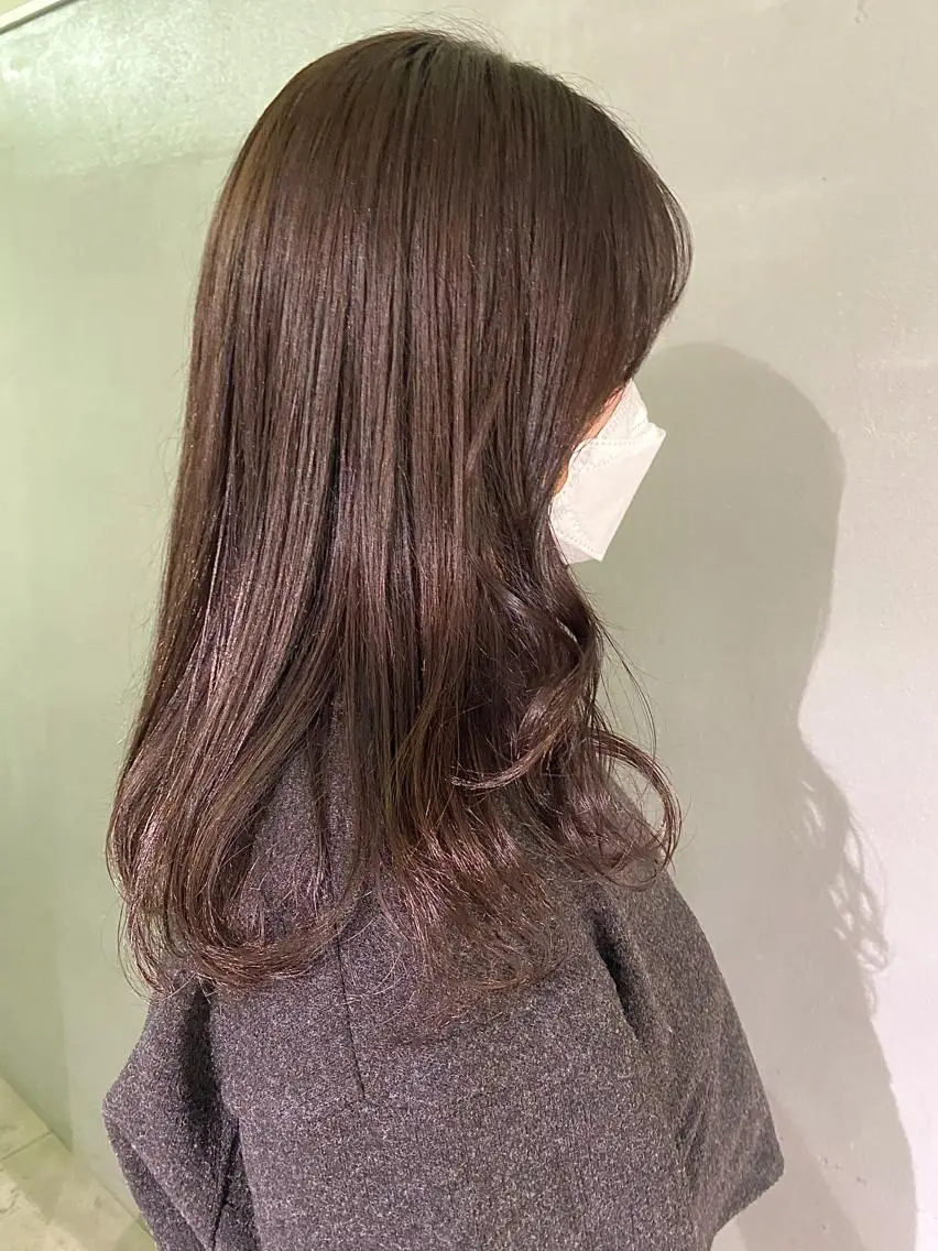 ミディアム カラー 透明感カラー とびまつ /ショート/脱白髪染のヘアスタイル
