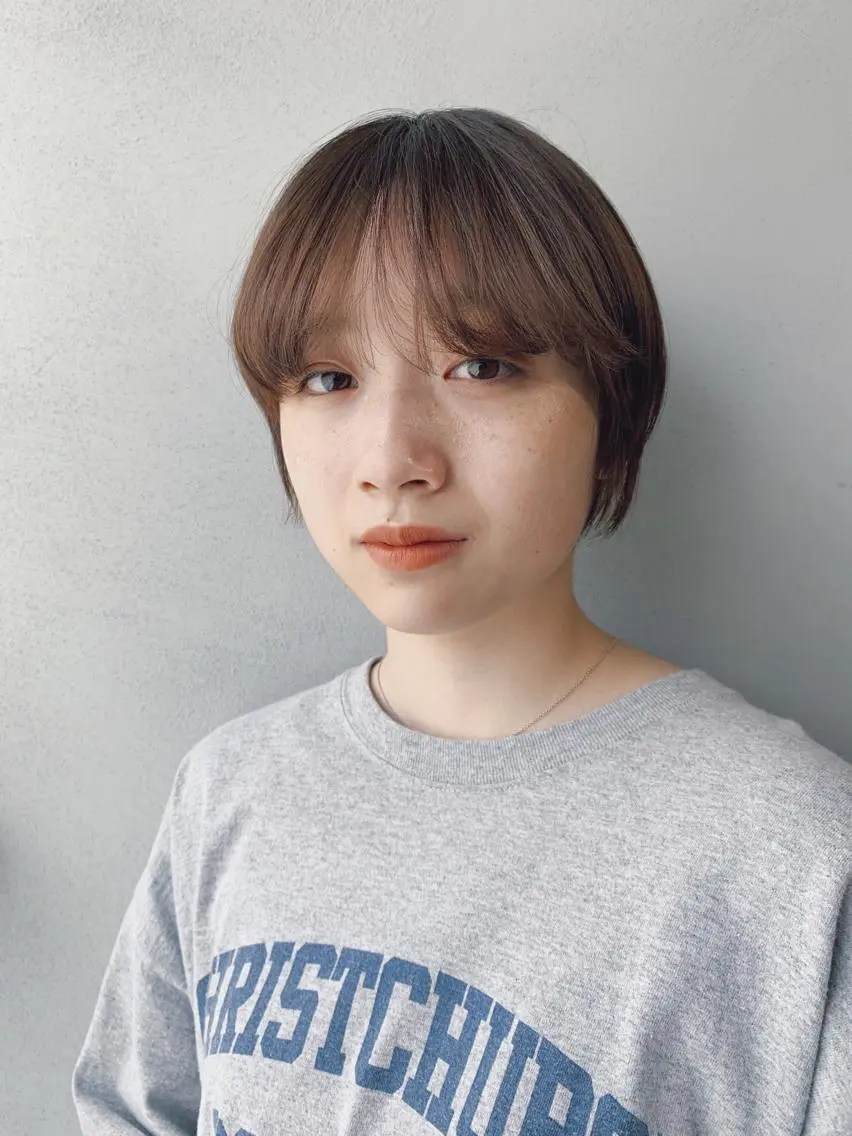 ショート カラー ボブパーマコテ巻き風 パーマNo1深江秀平のヘアスタイル