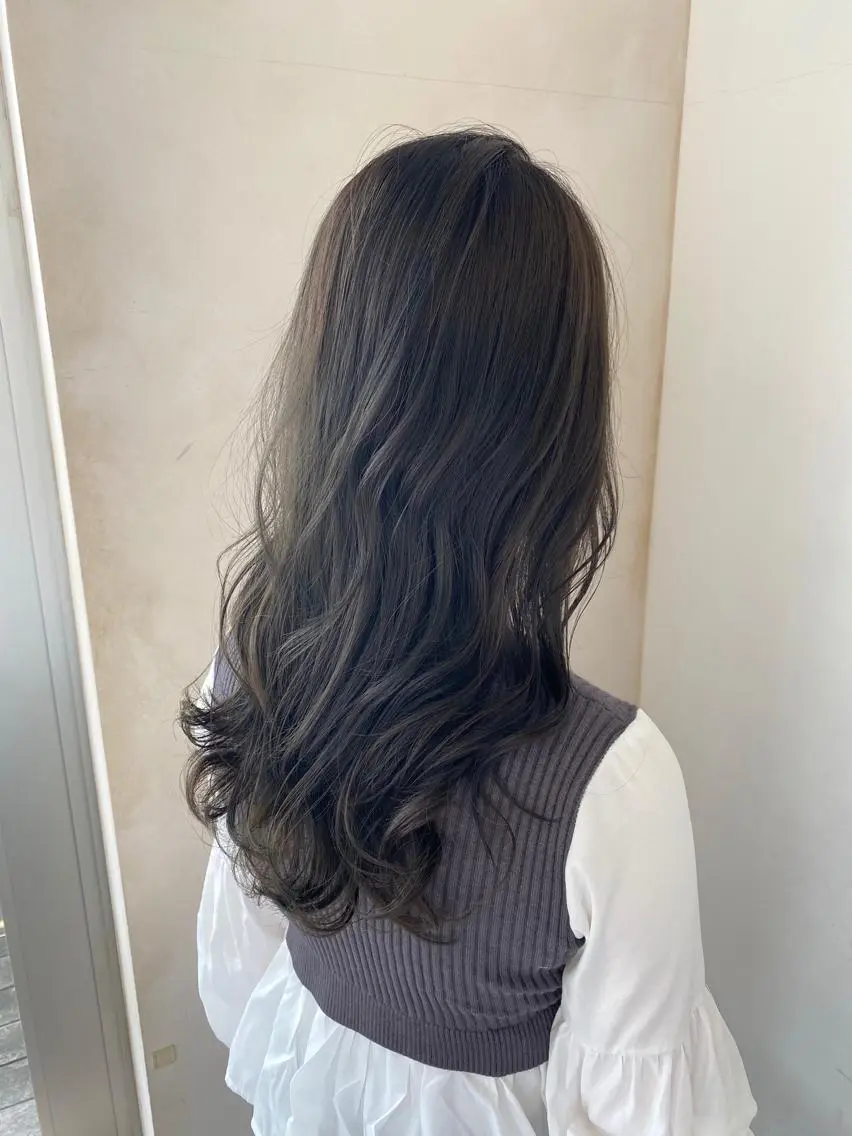 ロング 顔まわりカット🌟 くびれヘア/寺門遥輝のヘアスタイル
