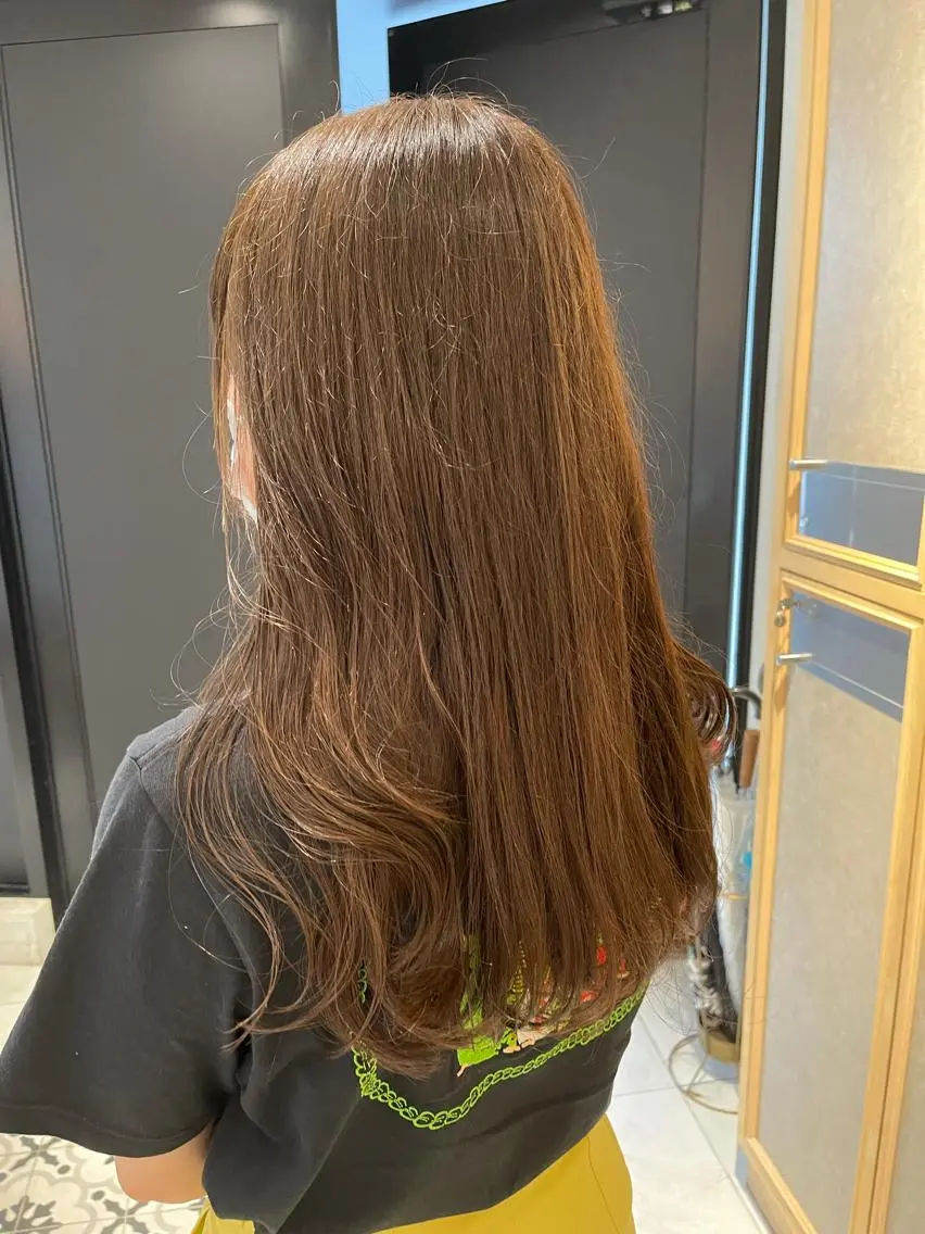セミロング カラー ベージュカラー オリーブベージュ 透明感/レイヤー スタイル🤎mamiのヘアスタイル