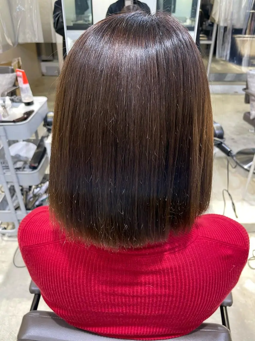 ミディアム 表参道レイヤーカット 髪質改善山岸季生のヘアスタイル