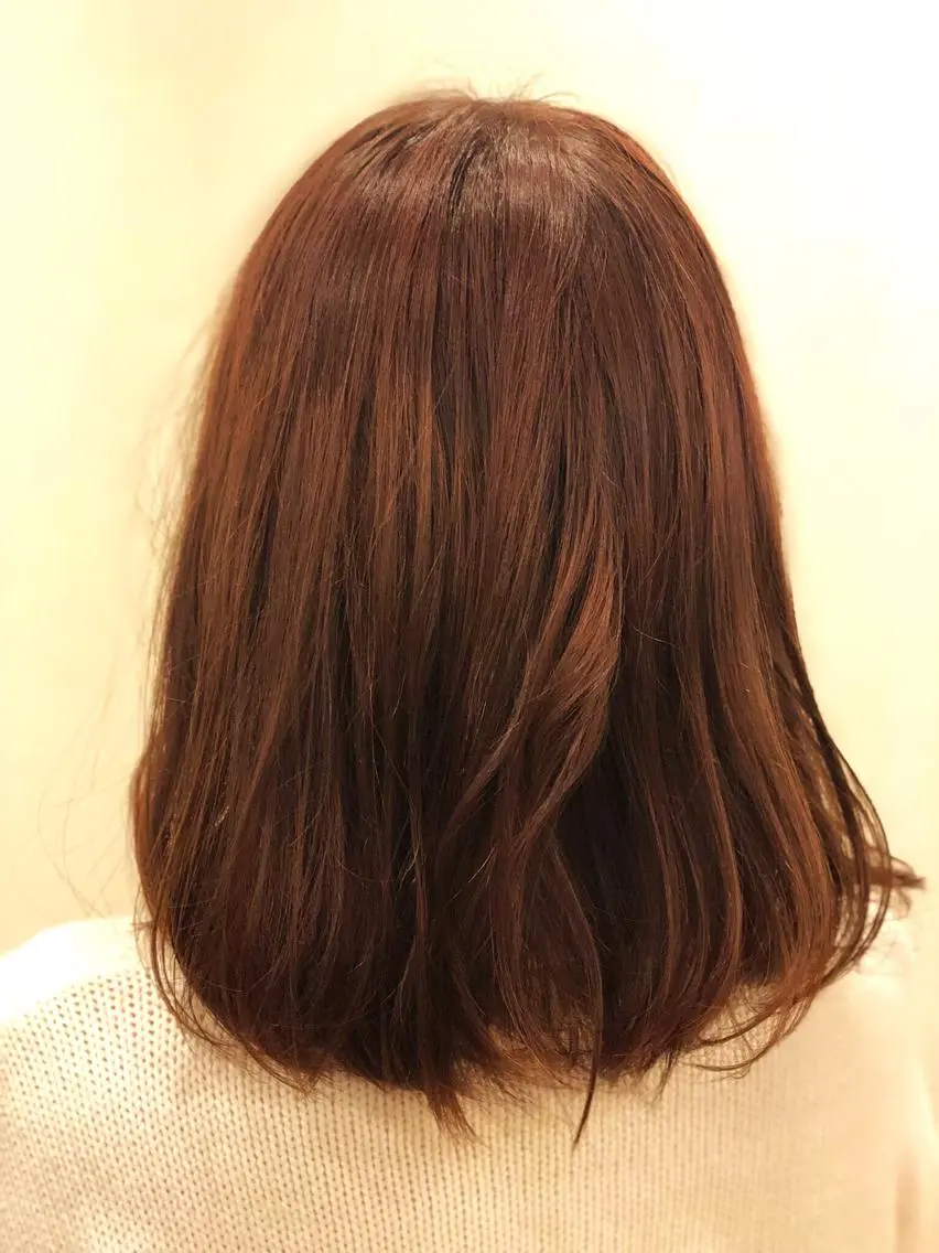 ミディアム カラー カット ヘアカラー トリートメント sharesalon セキケイタのヘアスタイル