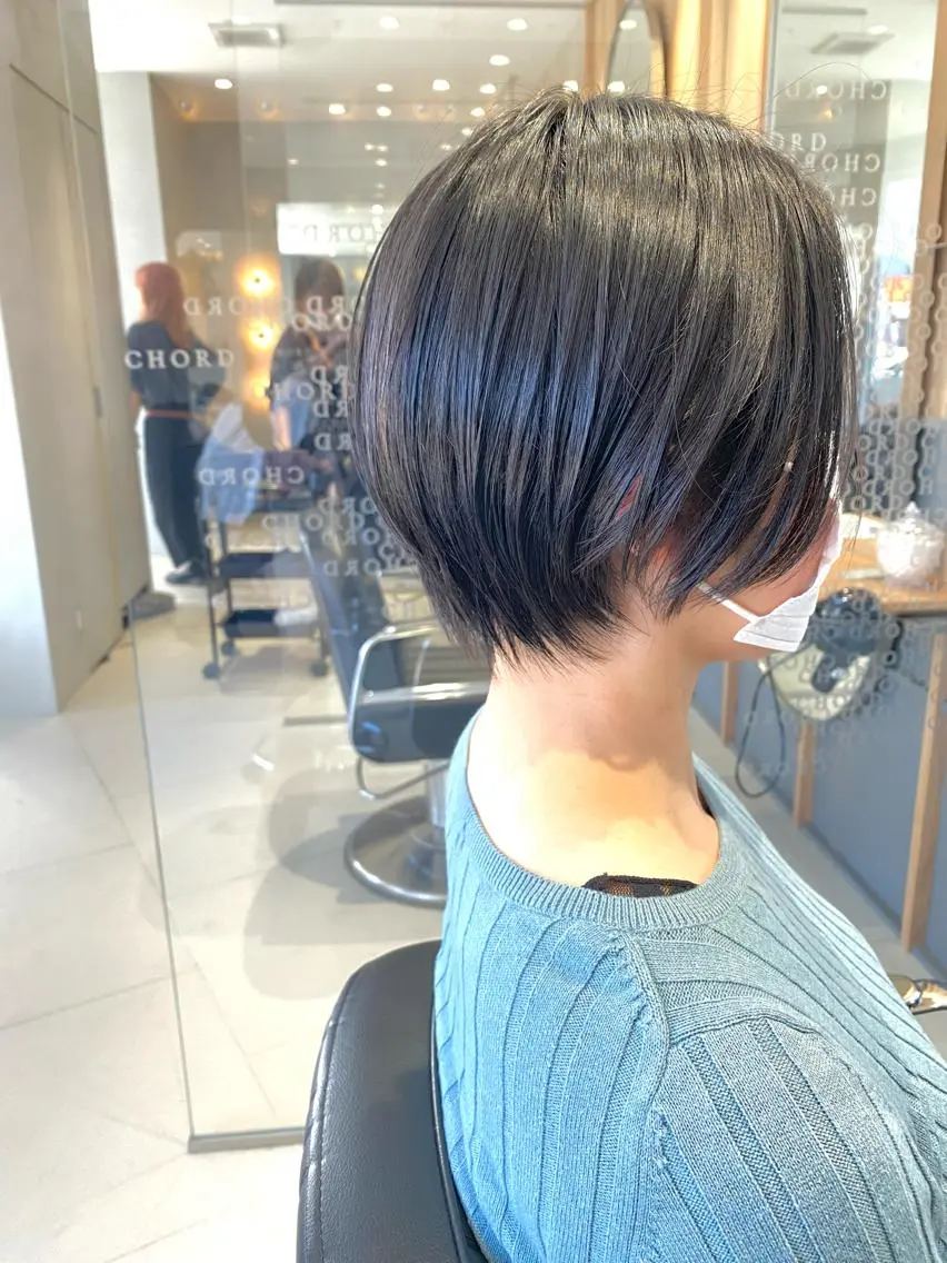 ショート カラー ブリーチ ハイライトカラー ハイライト ショートヘア カット ヘアカラー トリートメント 谷合 貴志のヘアスタイル