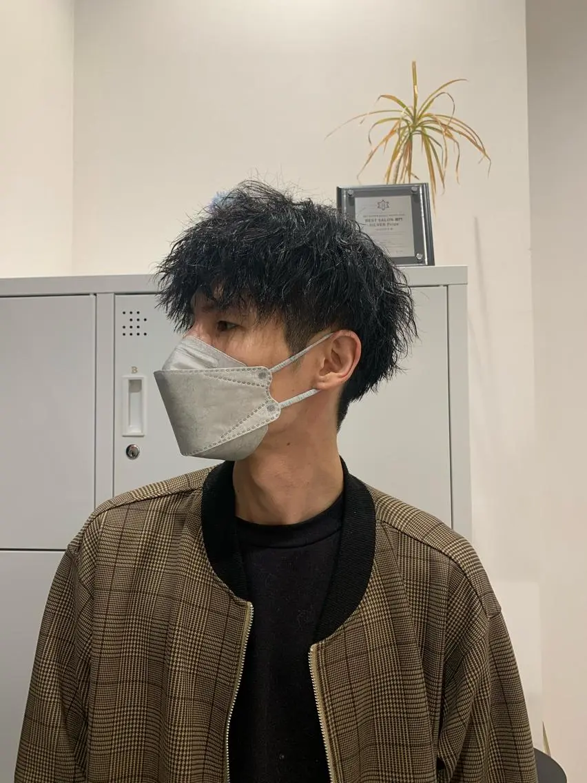 パーマ メンズ AMI🎀韓国ヘア 透明感カラーのヘアスタイル