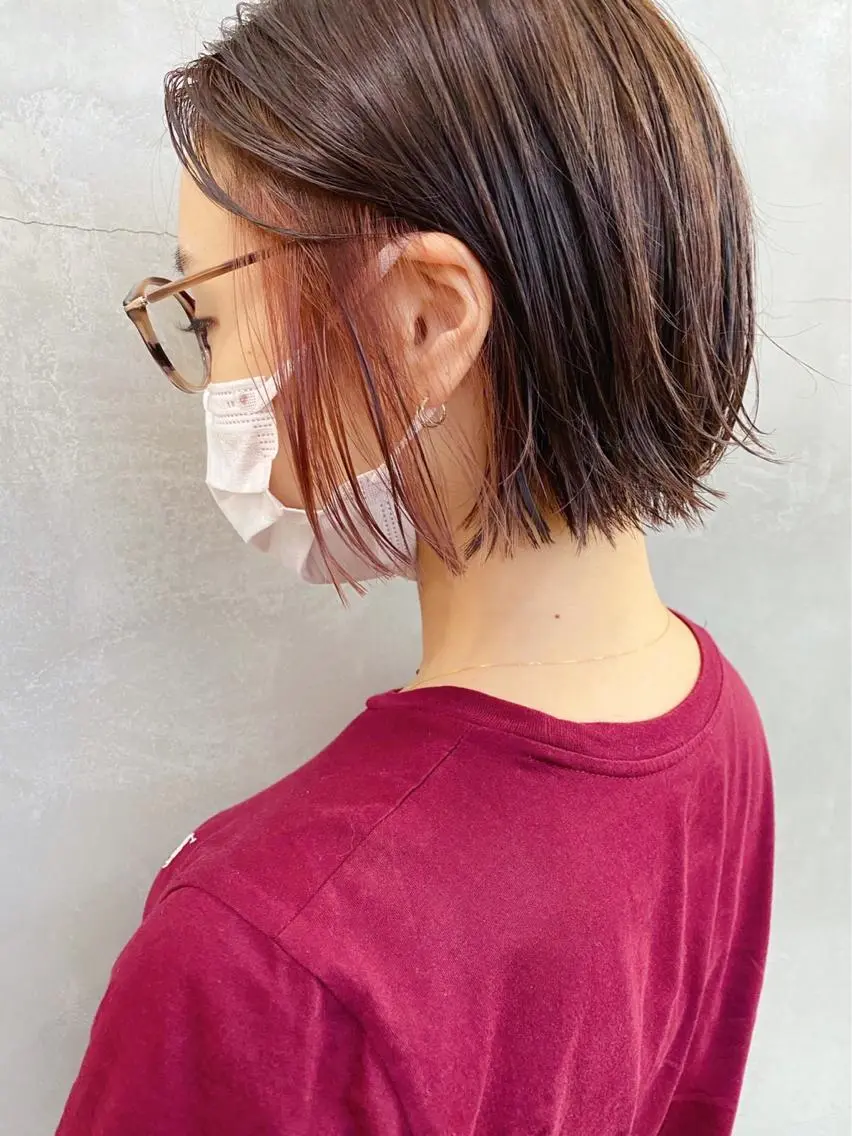 カラー オレンジ ブリーチダブルカラー 【koide】のヘアスタイル