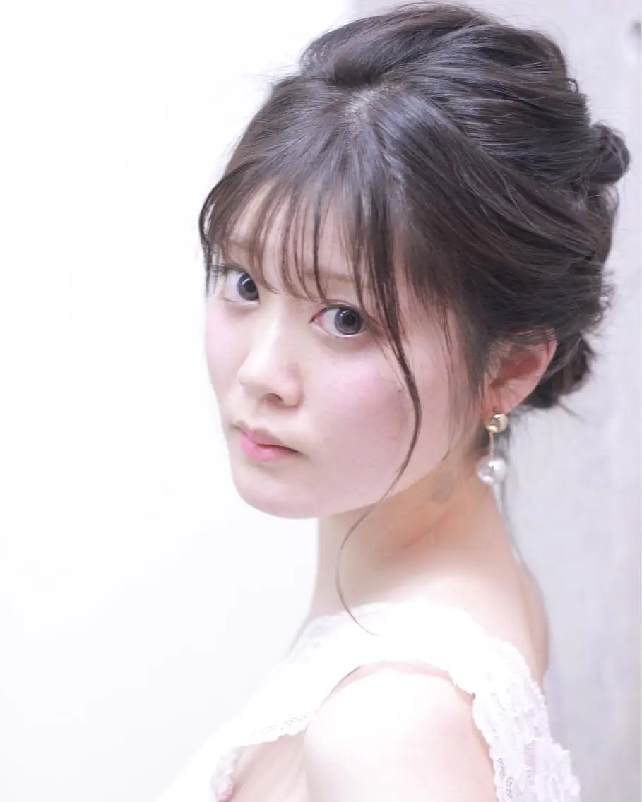 ミディアム カラー ヘアアレンジ 及川 光のヘアスタイル