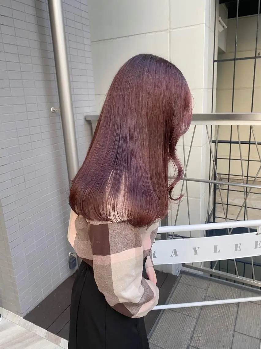 カラー ピンクカラー 🌷柔らかクリーミー 🤍kirari🌷のヘアスタイル