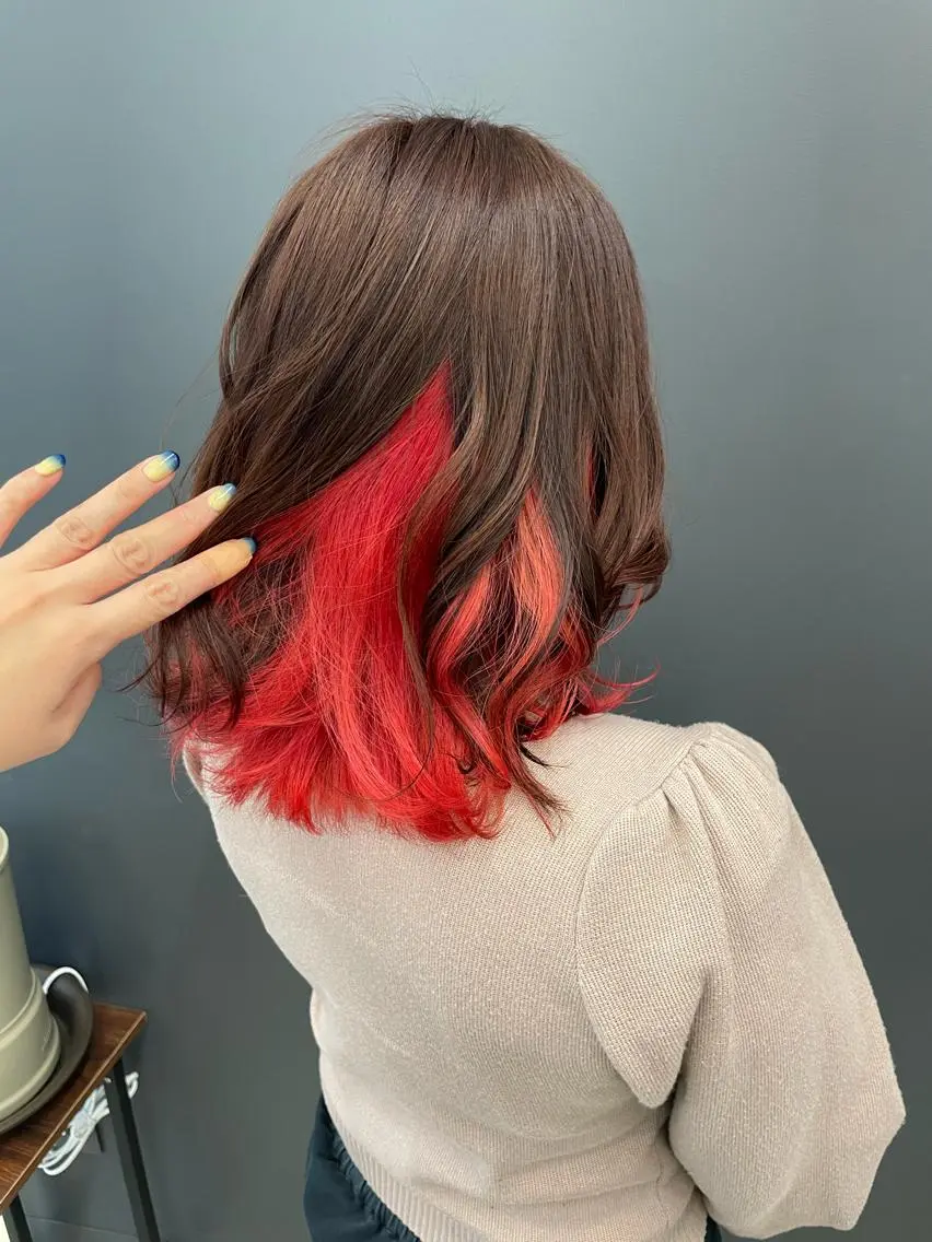 ミディアム カラー ヘアアレンジ like みやびのヘアスタイル