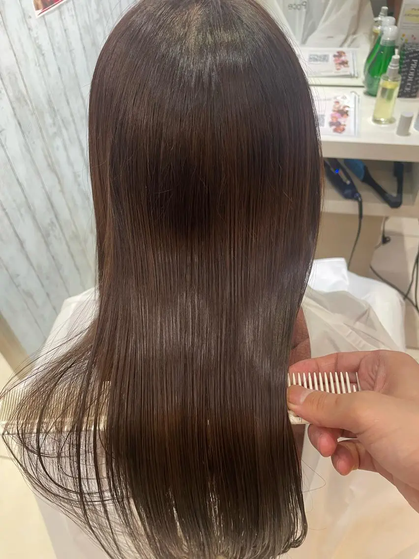 ロング ヘアカラー トリートメント 【髪質改善カラー】 瀧田嵐士🇰🇷のヘアスタイル