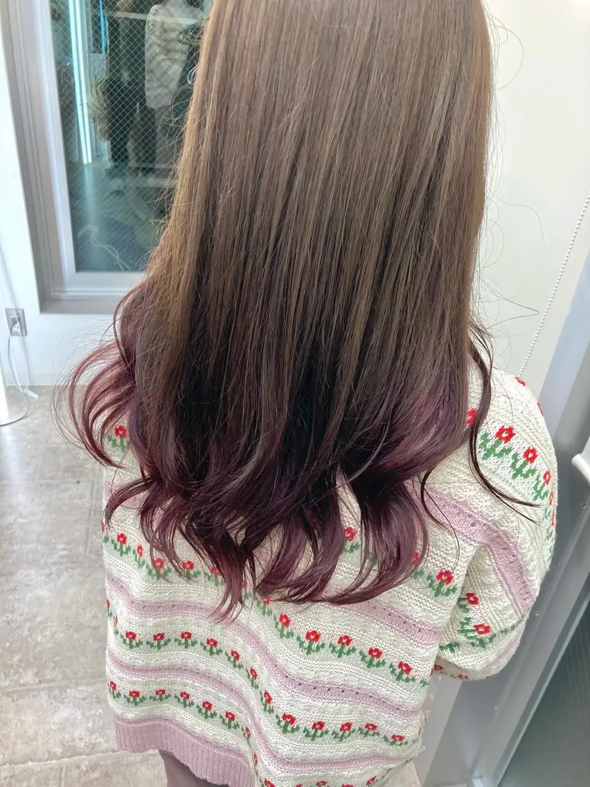 ロング ヘアカラー Chainon 山中 拓也のヘアスタイル
