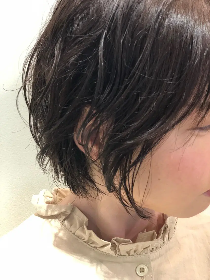 ショート パーマ カット ヘアカラー トリートメント 髪質改善✨艶髪師 黒木大貴のヘアスタイル