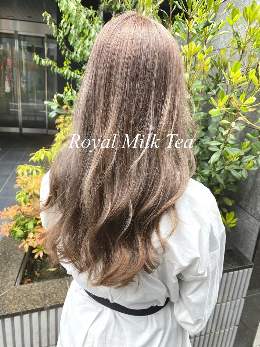 ロング カラー ブリーチカラー特化 U-topia小島のヘアスタイル