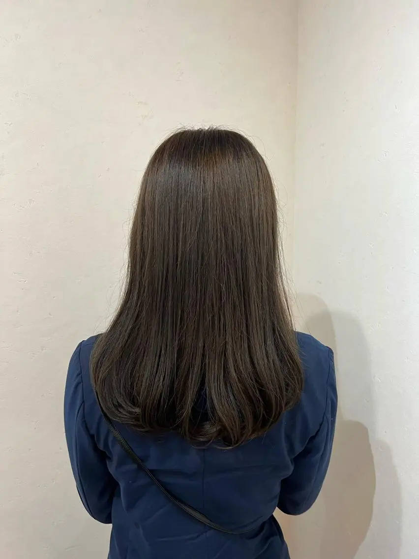 ミディアム カラー 透明感カラー honen RUKAのヘアスタイル