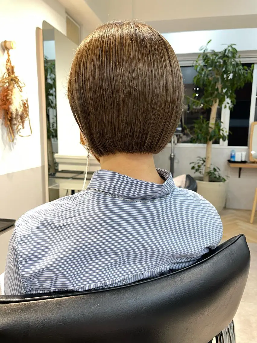 ショート ボブ 外ハネヘア 山下夕月 ショート🫧ボブのヘアスタイル