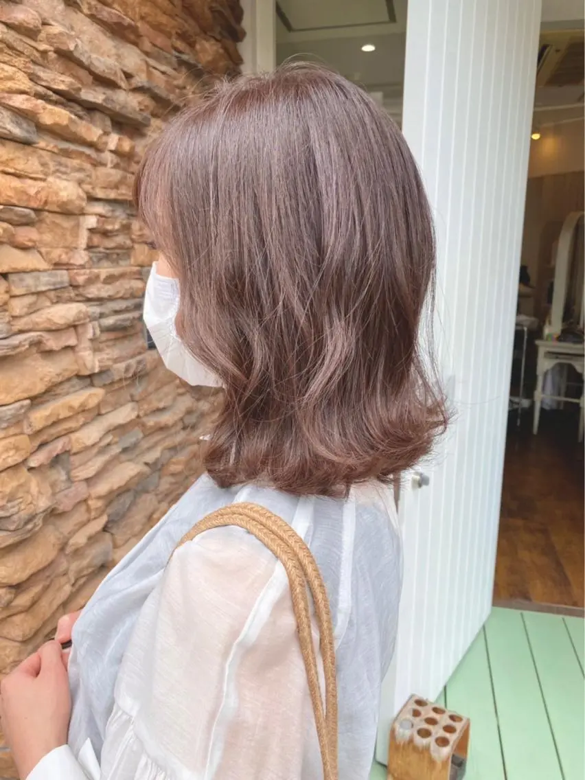 ミディアム カラー ヘアアレンジ Rely 美空のヘアスタイル