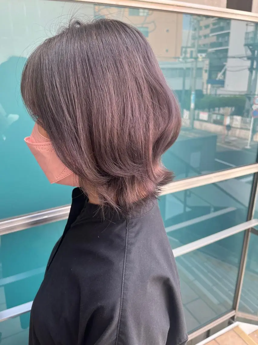 カラー パーマ ヘアアレンジ メンズ キッズ ネイル マツエク・マツパ アイブロウ メンズパーマ ブラウンカラー ケアカラー 透明感カラー ピンクカラー 久木原 ゆりのヘアスタイル