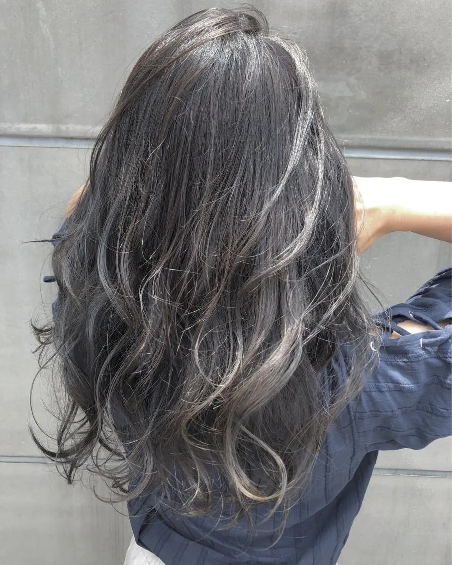 セミロング カラー 北間 寛哉のヘアスタイル