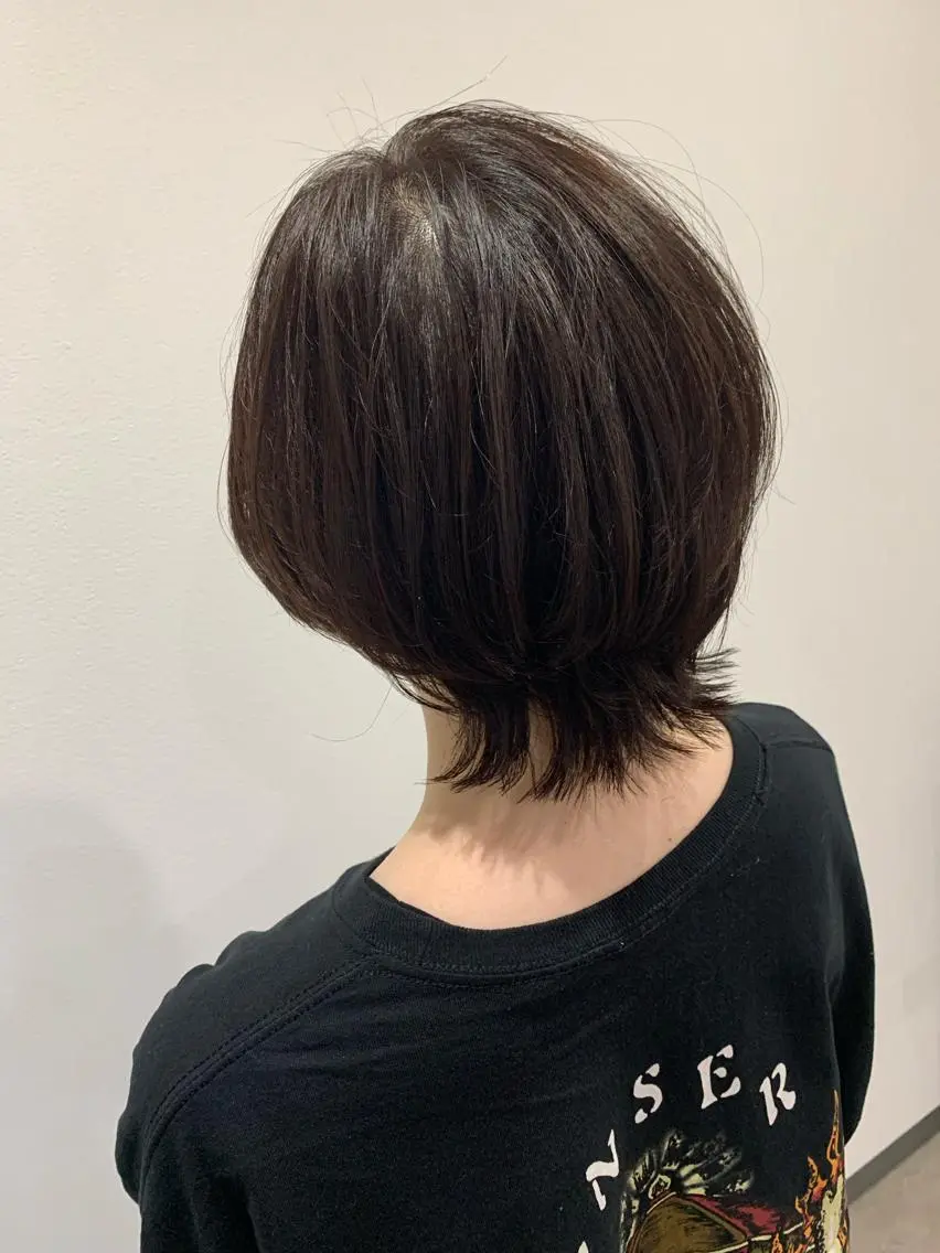 ショート カラー ブラウンカラー ウルフカット ヘアカラー ゆきな 5月から復帰のヘアスタイル