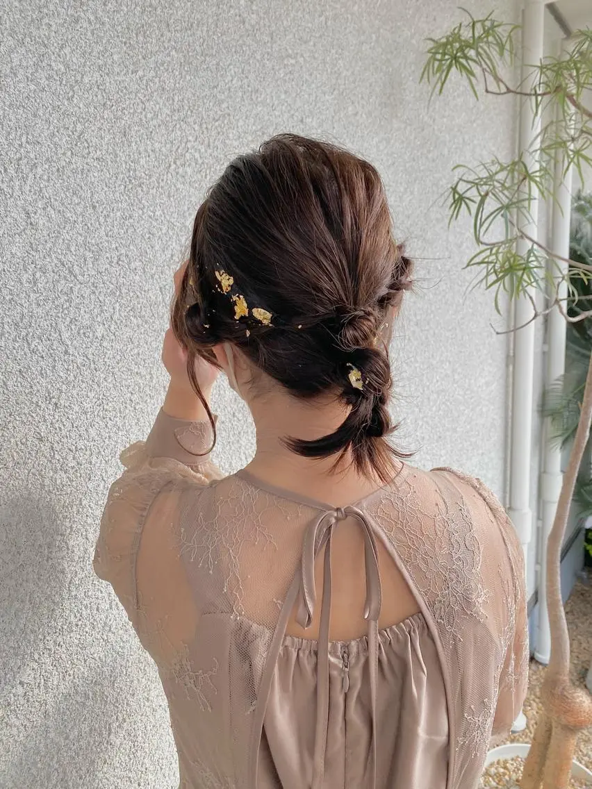 ミディアム ヘアセット 桑原 菜摘のヘアスタイル