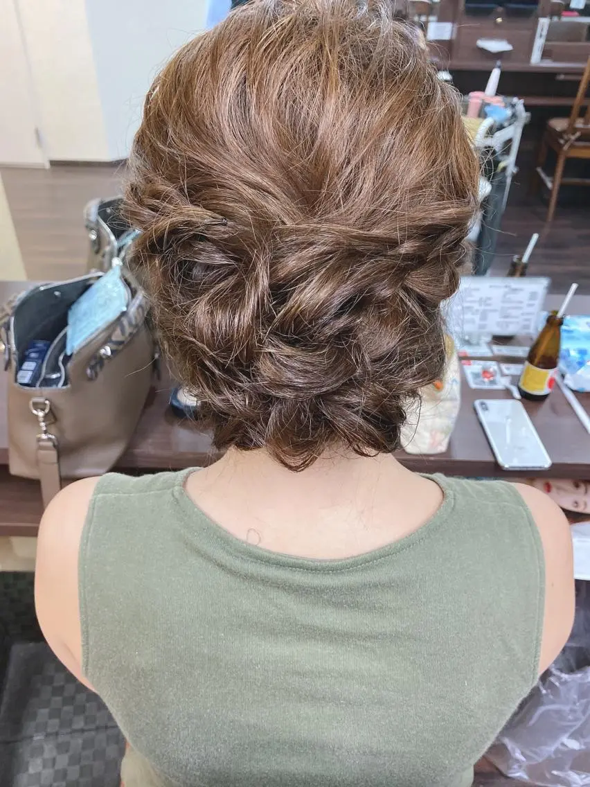 ショート ショートヘア ヘアセット 泉 汐織のヘアスタイル