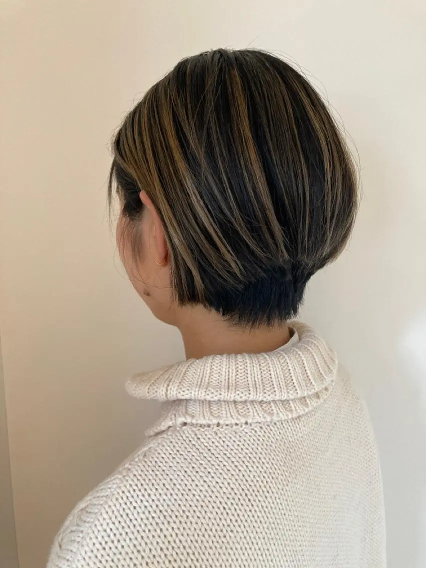カラー カット ヘアカラー トリートメント 坂上 岳のヘアスタイル