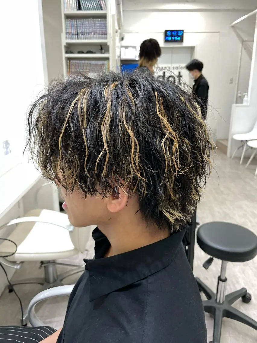 カラー パーマ メンズ カット ヘアカラー パーマ 町田No.1パーマ 特化✂︎小杉澪生のヘアスタイル