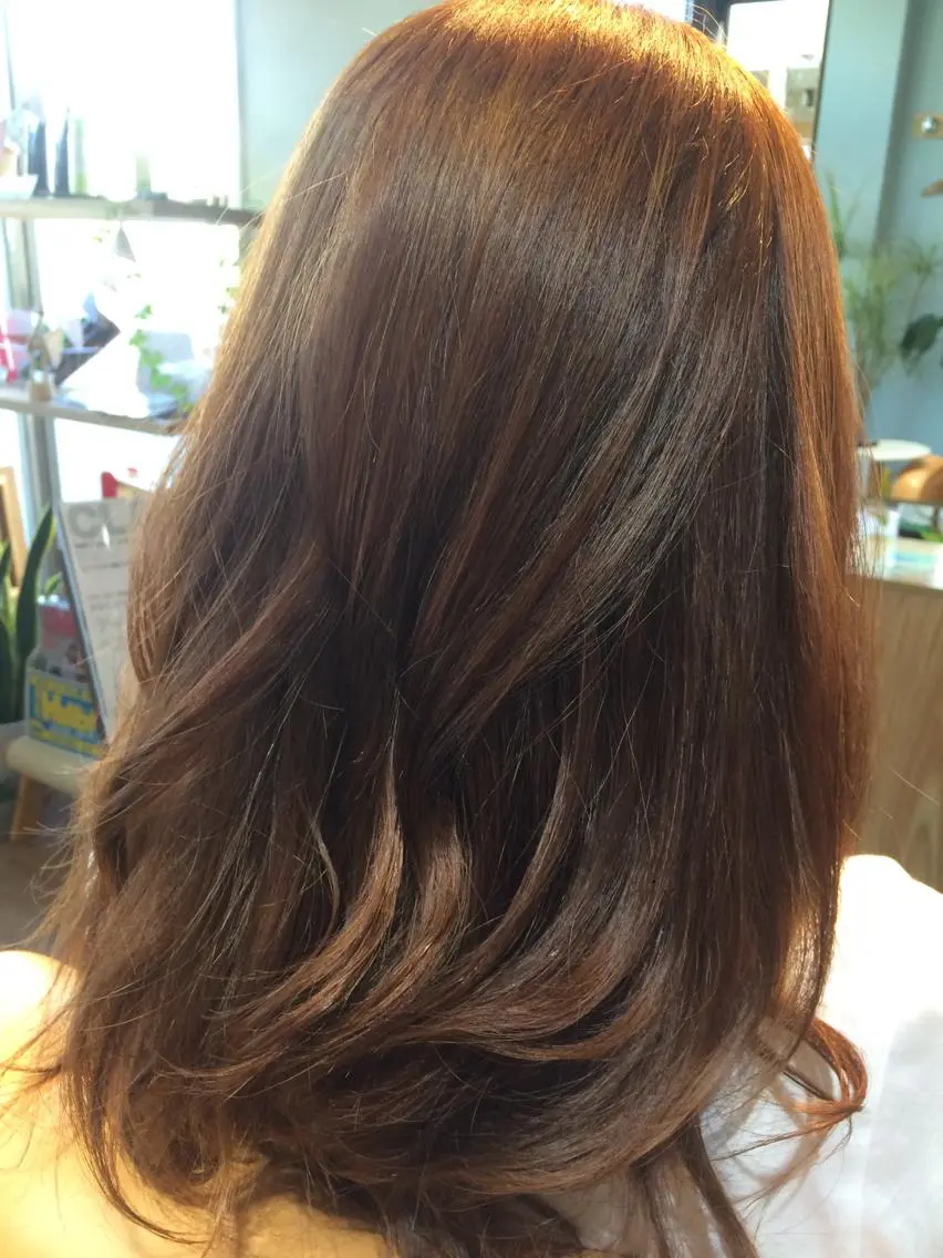 セミロング ロング ロング カット ヘアカラー トリートメント ヘッドスパ 瀬田 幸代のヘアスタイル