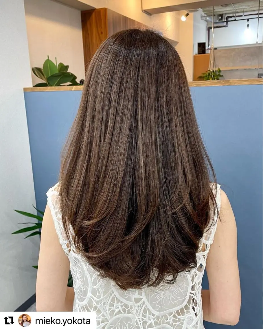 セミロング ヘアカラー OGAWA HIROKIのヘアスタイル