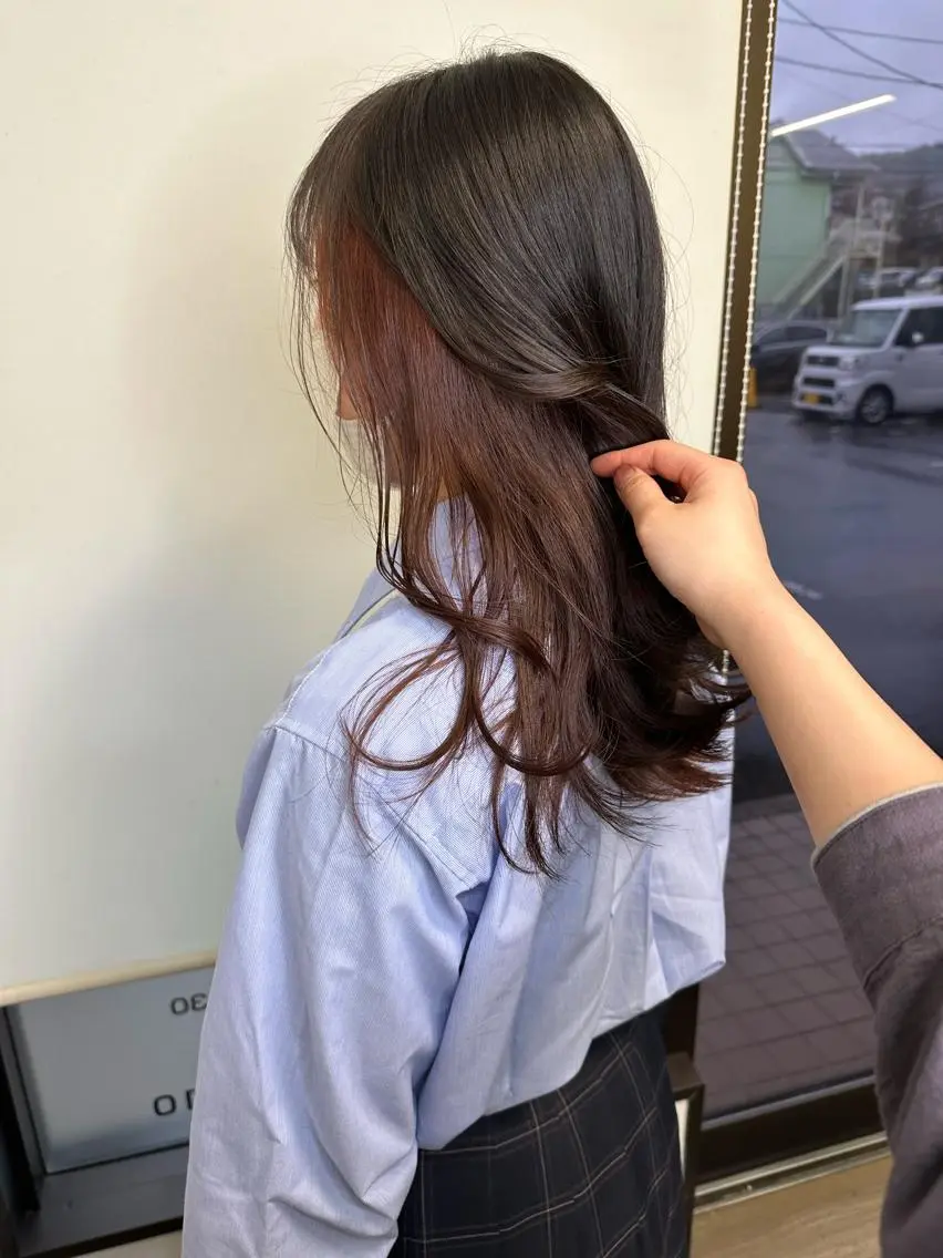 ミディアム ブリーチカラー🫧 森　凪沙のヘアスタイル