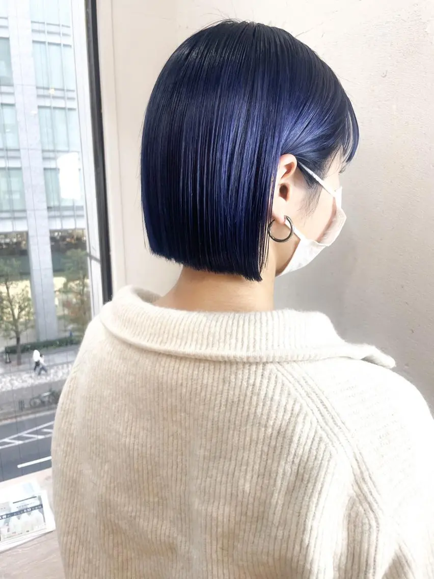 カラー ヘアカラー ショート✨ボブ✨代表 新田見美仁のヘアスタイル