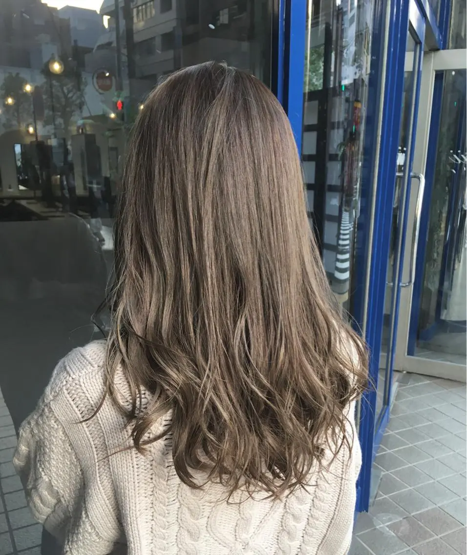 ミディアム カラー ヘアアレンジ 横浜縮毛矯正 ☆渋谷良太のヘアスタイル