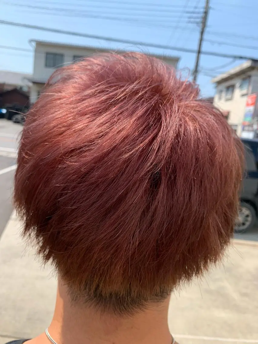 ショート カット ヘアカラー トリートメント 國井 瑞貴のヘアスタイル