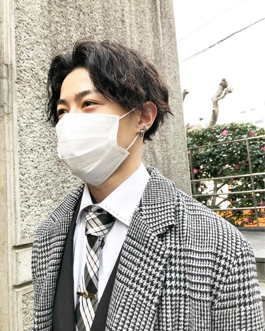 パーマ ヘアアレンジ メンズ カット パーマ トリートメント ヘアセット メンズ特化✂️栗原 侑也のヘアスタイル