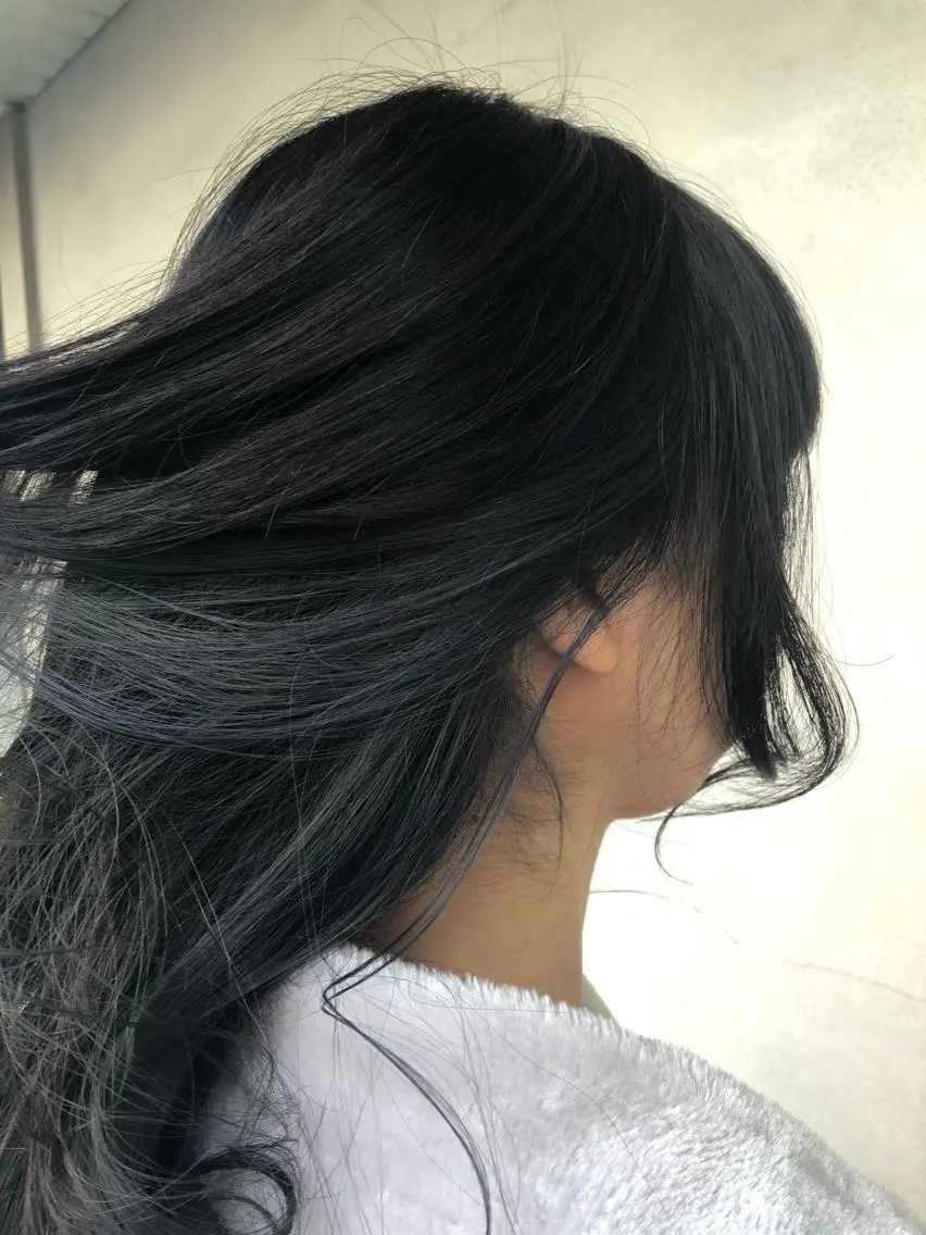 ロング カラー アッシュ インナーカラー 中村 幸子のヘアスタイル