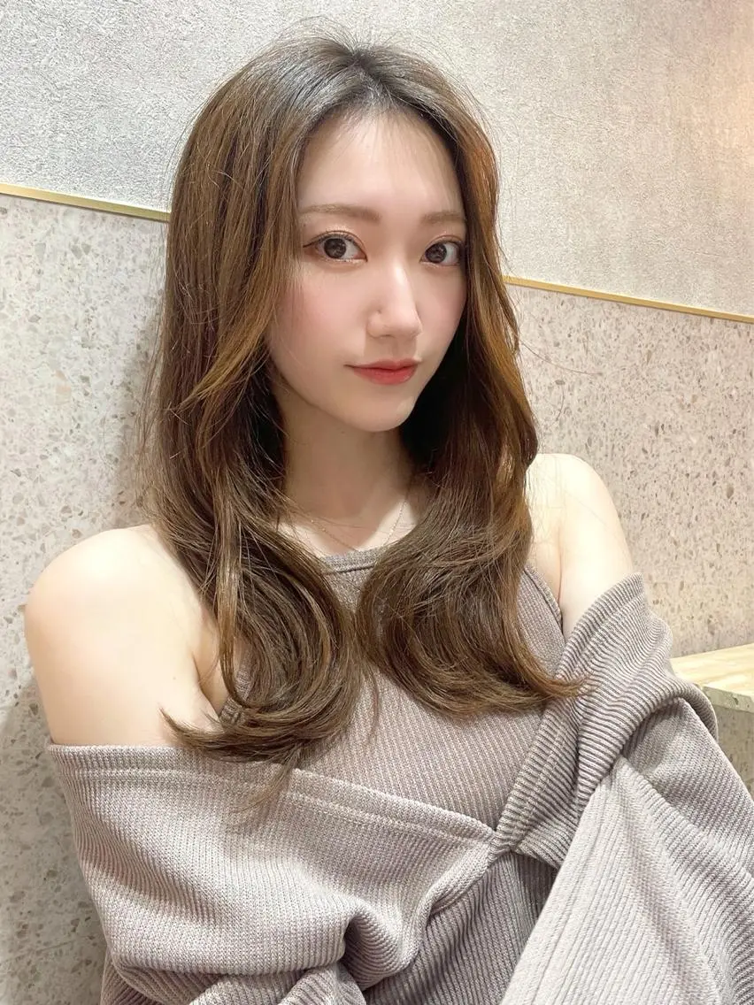 ロング カラー 上品ヘア🤍顔周り/ レイヤー✨/林遼一郎のヘアスタイル