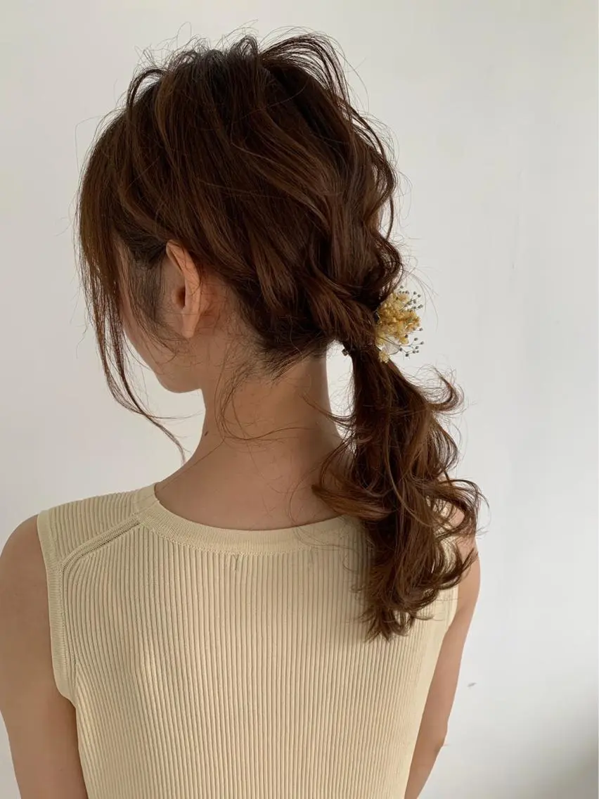 ヘアアレンジ 韓国ヘア🕊村上 ののこ🕊のヘアスタイル