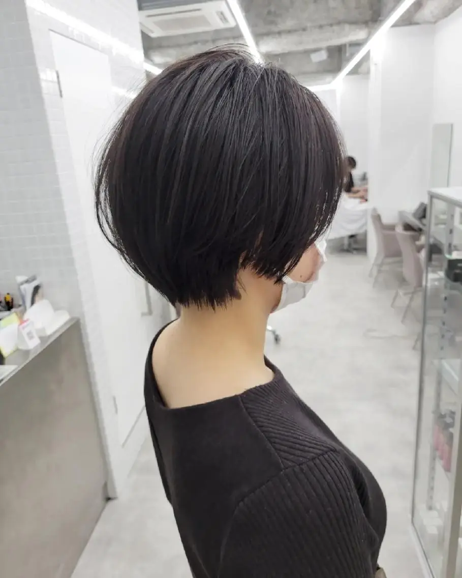 ショート くびれヘア ショートヘア カット 代表/淀屋/髪質改善 ダメージレスカラー✨のヘアスタイル