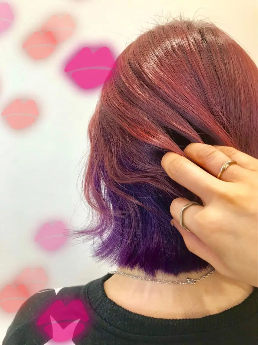 ミディアム カラー インナーカラー 新宿駅近♡個室 ♡関口三都季🌜のヘアスタイル