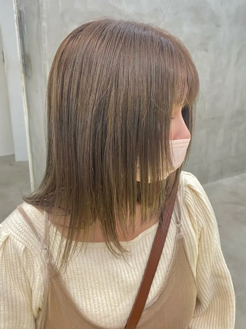 ミディアム カラー 無料カットモデル募集 🌱ひょうがのヘアスタイル