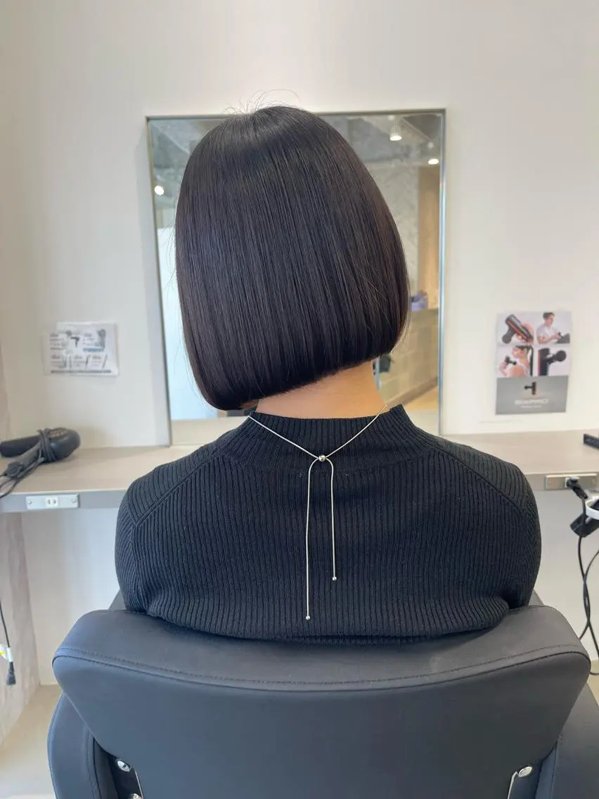 ショート ボブ カット トリートメント 店長　MANAMI ／ブリーチ／骨格ボブのヘアスタイル