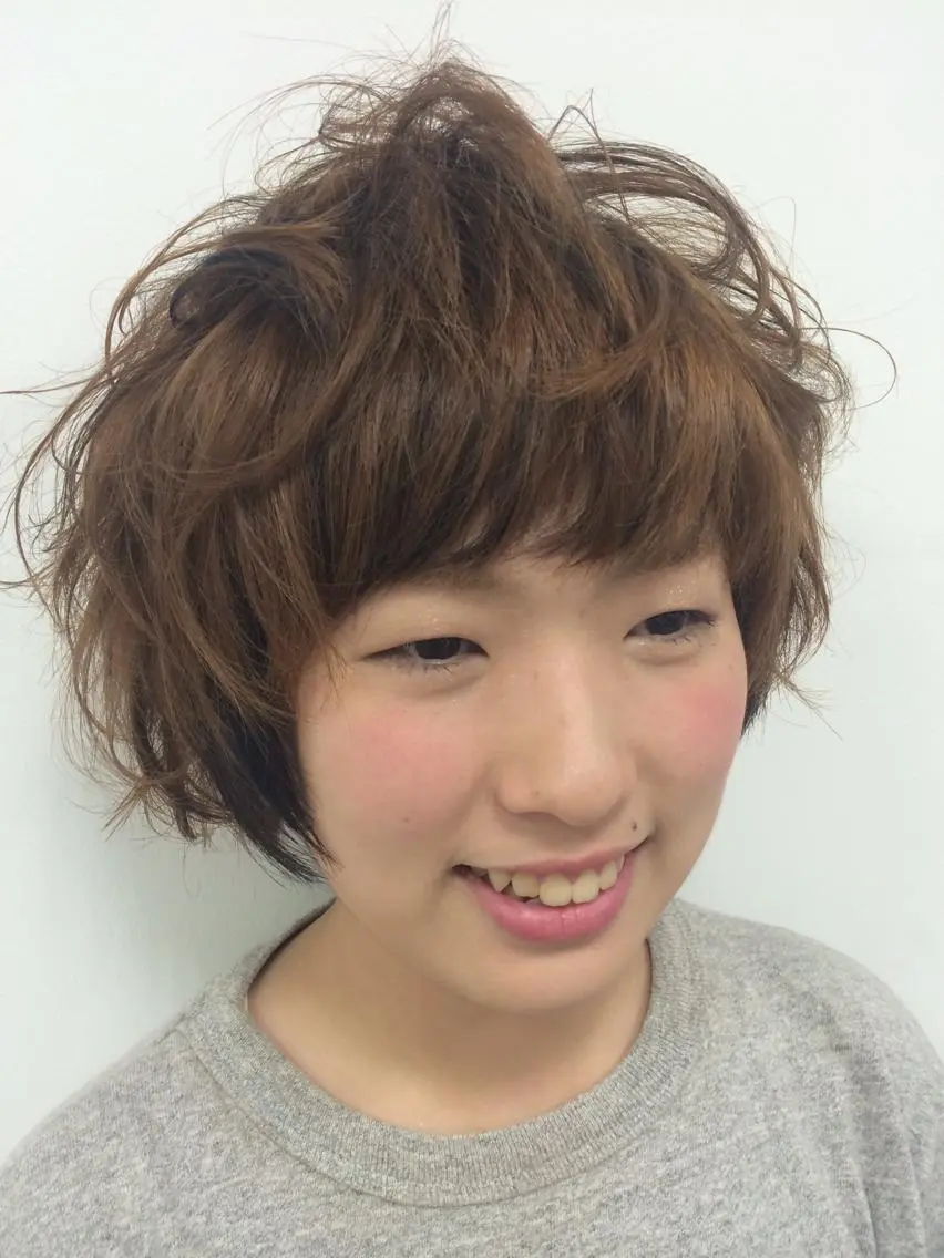 ショート 髪質改善/デザイン/ 天王寺/奥野和広のヘアスタイル