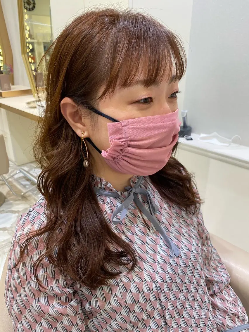 ロング カラー ヘアアレンジ 💙美髪救世主💙 関華蓮のヘアスタイル